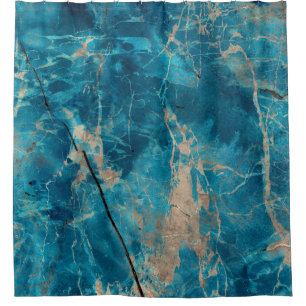 Rideaux De Douche Aqua ton en marbre onyx