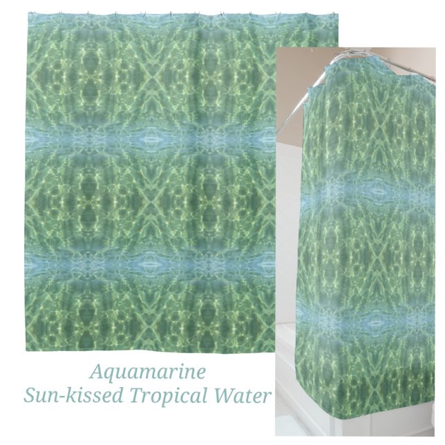 Rideaux De Douche Aquamarine Tropical Water Boho Chic (Créateur téléchargé)