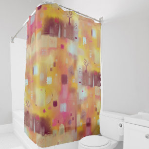 Rideaux De Douche Aquarelle Abstraite moderne