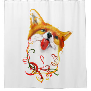 Rideaux De Douche Aquarelle de Fox