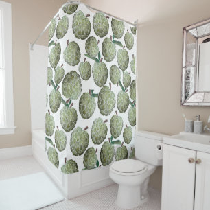 Rideaux De Douche Aquarelle de pomme de sucre
