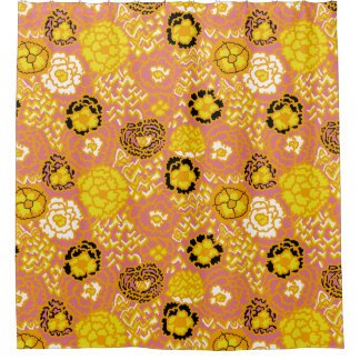 Rideaux De Douche Aquarelle Lemon Gold