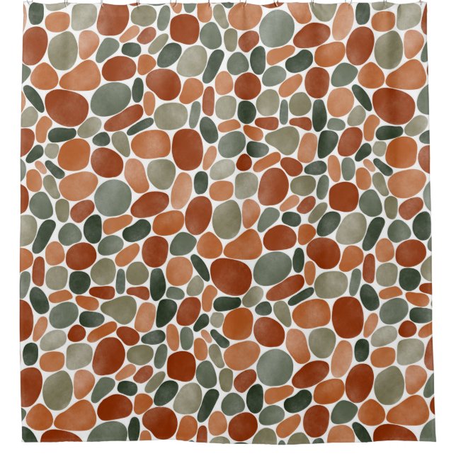 Rideaux De Douche Aquarelle Pebbles 270921 (Devant)
