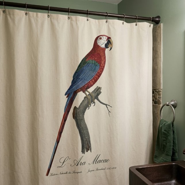 Rideaux De Douche Ara chloroptère (Red-and-green Macaw, Ara chloropterus. Shower Curtain)
