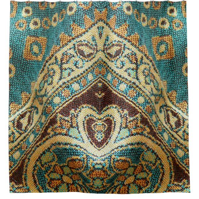 Rideaux De Douche Arabesque Fabric : Arabe Oriental Design (Devant)