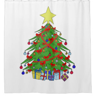 Rideaux De Douche Arbre de Noël