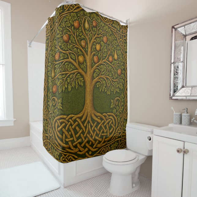 Rideaux De Douche Arbre de Vie (En situation)