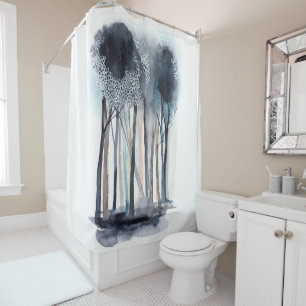 Rideaux De Douche Arbres abstraits tranquilles
