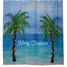 Arbres de Noël tropicaux Salle de bain de vacances