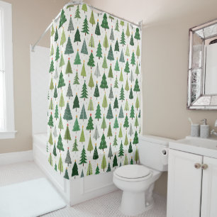 Rideaux De Douche Arbres rétro