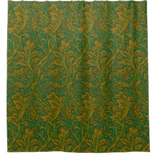 Rideaux De Douche Arcadia de William Morris vintage entièrement tran