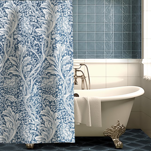 Rideaux De Douche Arcadia William Morris Hawthorn Motif Feuille (Créateur téléchargé)