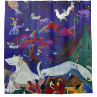 Rideaux De Douche Arche de Noé, impressionniste moderne 1