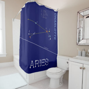 Rideaux De Douche Aries de Zodiac Constellation