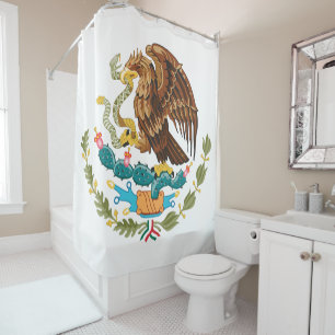 Rideaux De Douche Armoiries du Mexique - Drapeau du Mexique