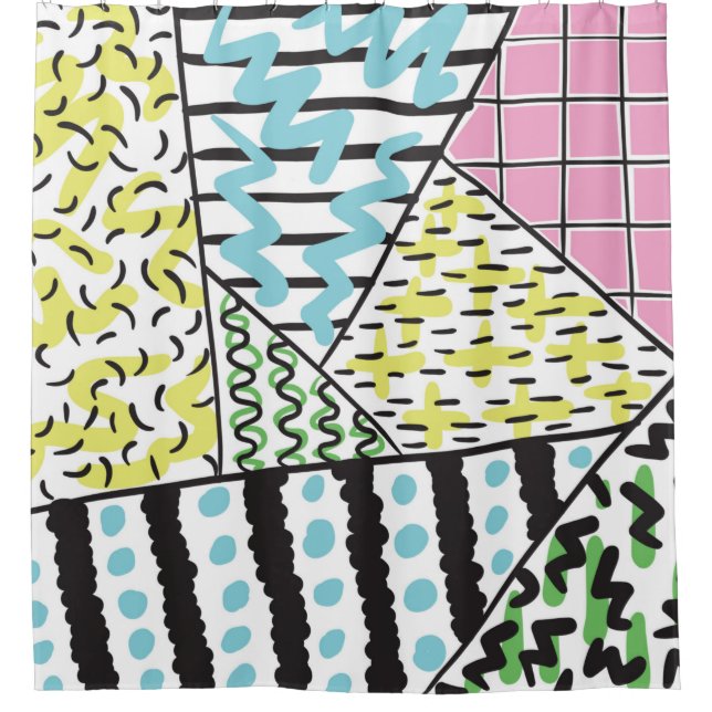 Rideaux De Douche Arrière - plan à main Abstraite 3 (Devant)