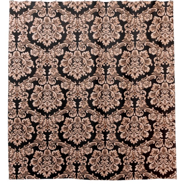 Rideaux De Douche arrière - plan Abstrait d'une brosse violette lour (Devant)