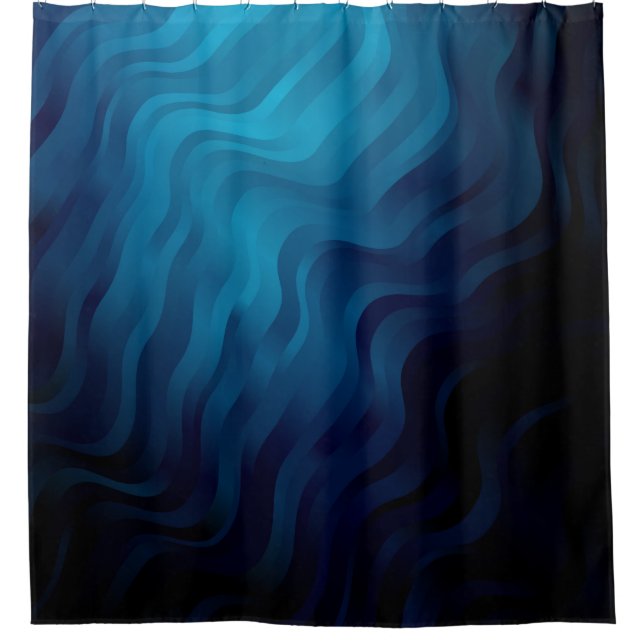 Rideaux De Douche Arrière - plan BLEU foncé avec lignes. Illustratio (Devant)