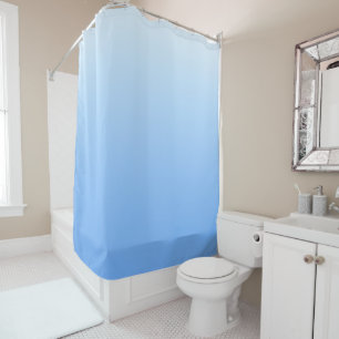 Rideaux De Douche Arrière - plan bleu pâle