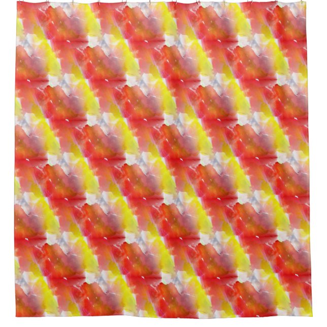 Rideaux De Douche Arrière - plan d'aquarelle de texture de (Devant)