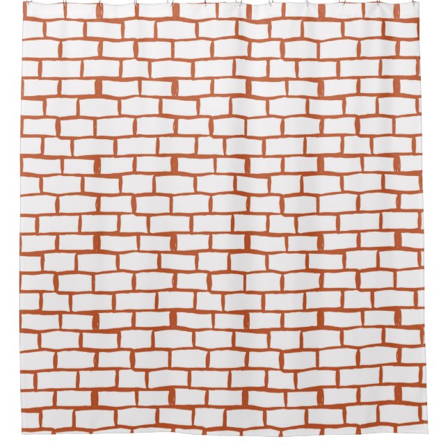 Rideaux De Douche arrière - plan de texture de brique (Devant)