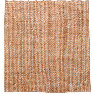 Rideaux De Douche Arrière - plan de texture de toile de lin Brown