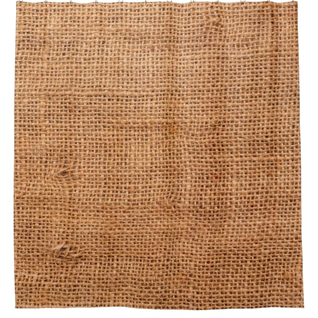 Rideaux De Douche arrière - plan de tissu de burlap Brown ou tissu d (Devant)