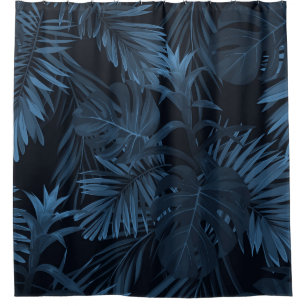 Rideaux De Douche Arrière - plan de vrctor tropical exotique avec pl