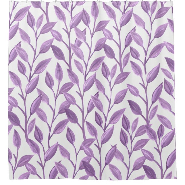 Rideaux De Douche Arrière - plan feuille de papier numérique (Devant)