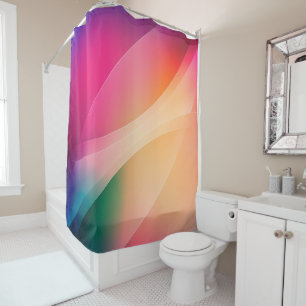 Rideaux De Douche Arrière - plan géométrique abstrait coloré