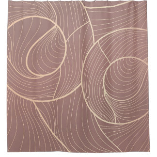 Rideaux De Douche Arrière - plan Motif Luxury Gold Lines