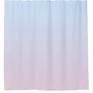 Rideaux De Douche Arrière - plan rose pâle et bleu dégradé