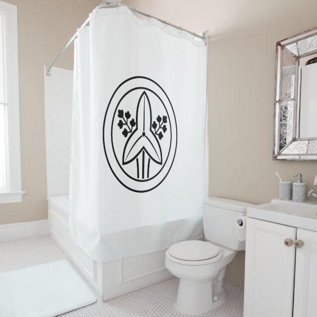 Rideaux De Douche Arrowhead ombragé en cercle (En situation)