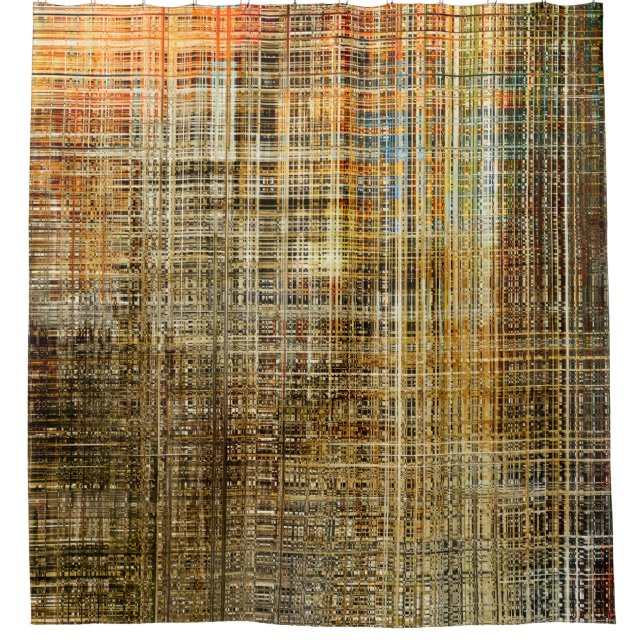 Rideaux De Douche Art abstract colorful geometric intersection backg (Devant)