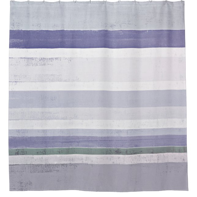 Rideaux De Douche Art abstrait pourpre et gris de "raisin" (Devant)
