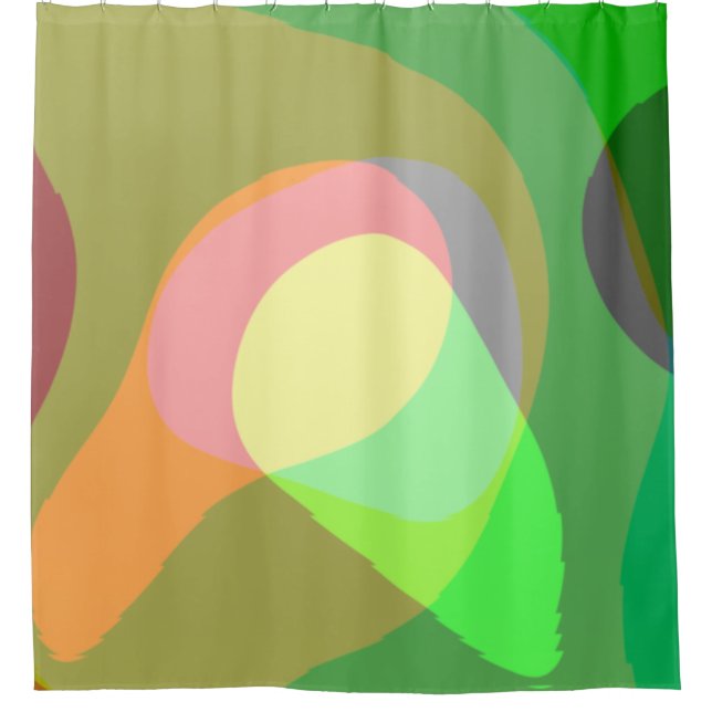 Rideaux De Douche Art Abstrait rétro super 710 (Devant)
