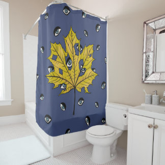 Rideaux De Douche Art botanique Déplaisant de feuille d'horreur