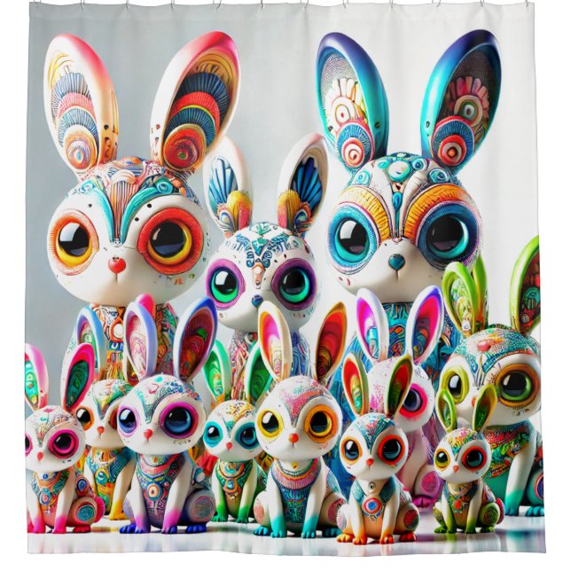 Rideaux De Douche Art Bunny (Devant)