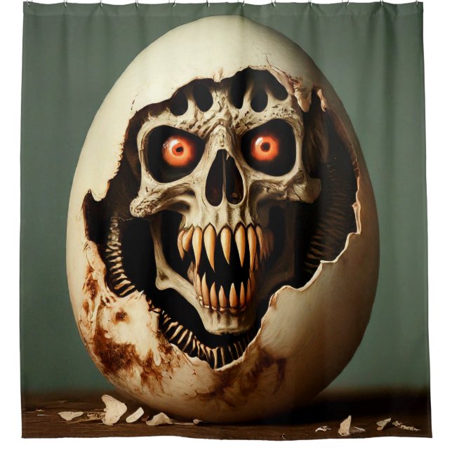 Rideaux De Douche Art crâne (Devant)