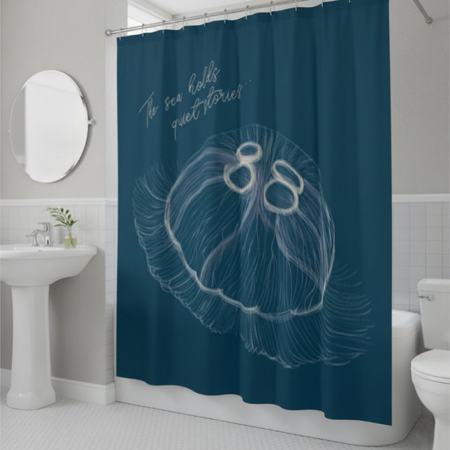 Rideaux De Douche Art de méduse dessiné à la main  (Créateur téléchargé)