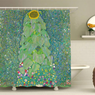 Rideaux De Douche Art de tournesol de Gustav Klimt, floral Art nouve
