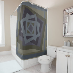Rideaux De Douche Art géométrique moderne Abstrait