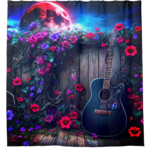 Rideaux De Douche Art guitare