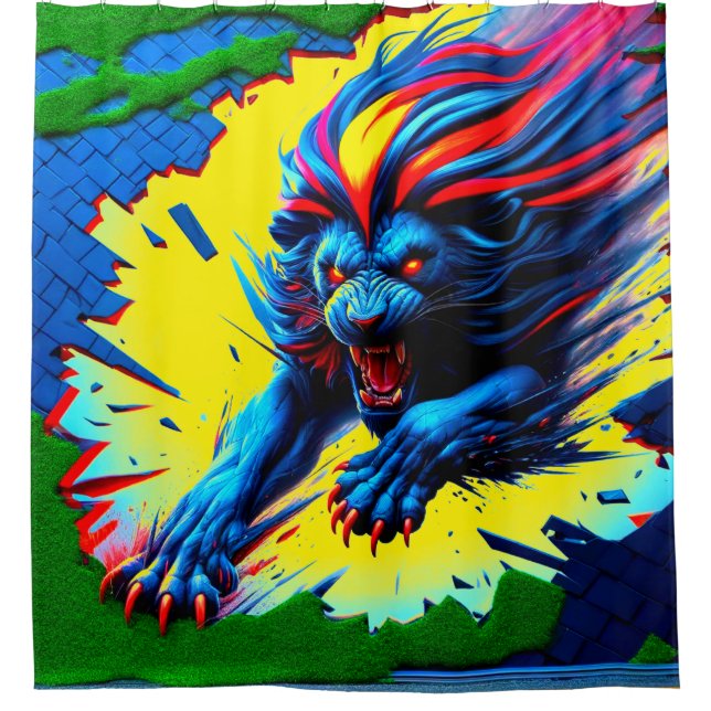 Rideaux De Douche Art Lion (Devant)