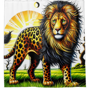 Rideaux De Douche Art Lion