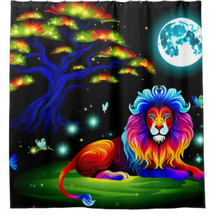 Rideaux De Douche Art Lion