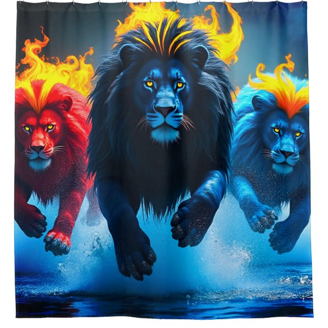 Rideaux De Douche Art Lion (Devant)