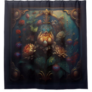 Rideaux De Douche Art Nouveau Floral