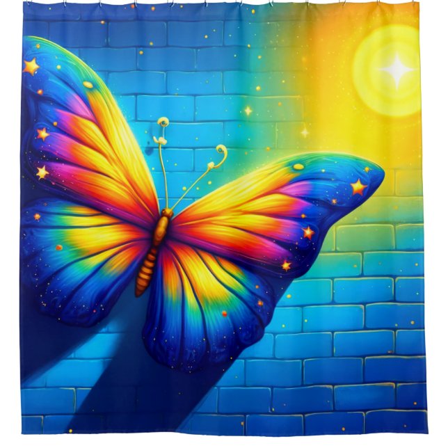 Rideaux De Douche Art papillon (Devant)