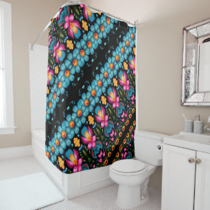 Rideaux De Douche Art populaire Charme floral